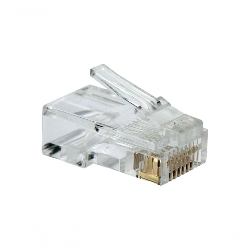 Conector De Rede Rj45 8x8 Com 100 Peças