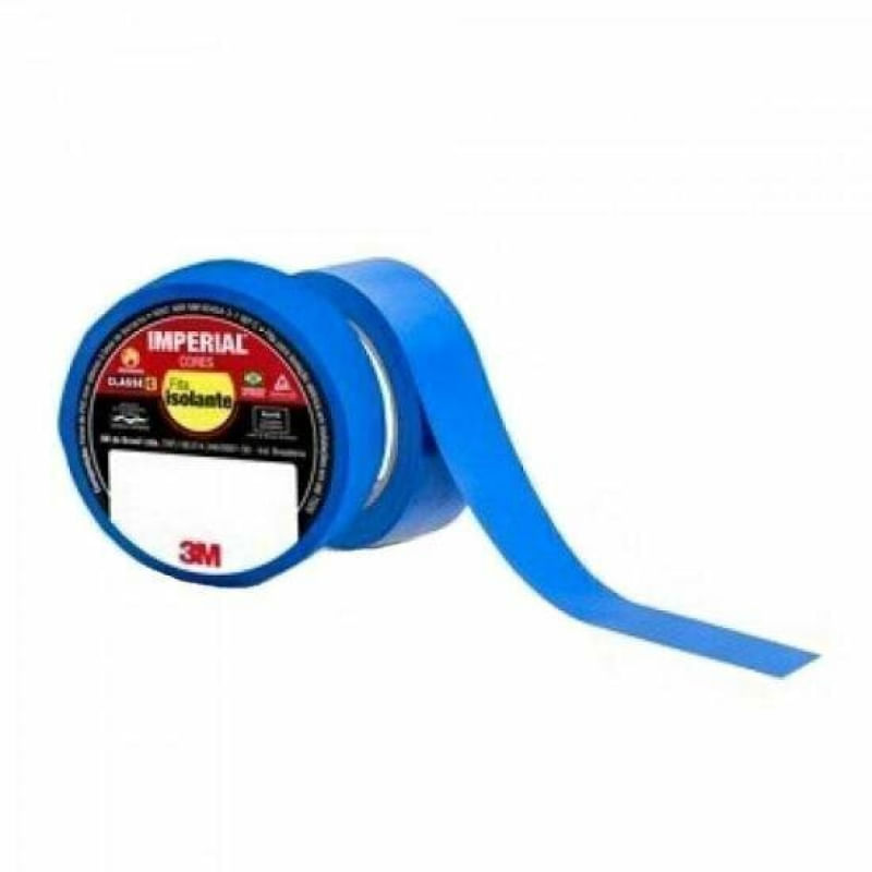 Fita Isolante 18mm X 10m IMPERIAL Azul 3M - PCT / 10