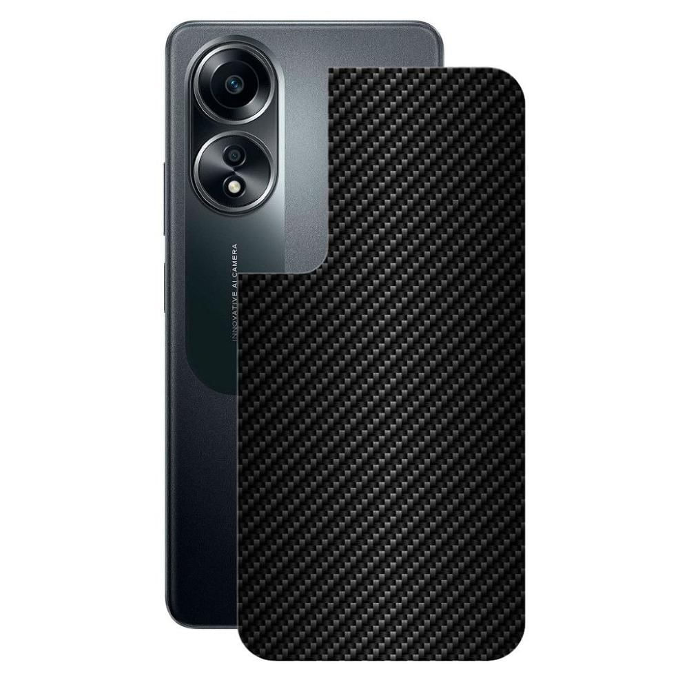 Película para Oppo A58 - Traseira de Fibra de Carbono Preta - Gshield