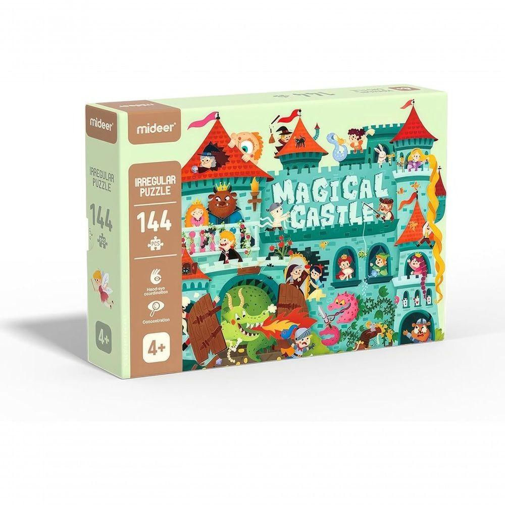 Brinquedo Quebra Cabeça Divertido Castelo Mágico 144 Peças Md3156
