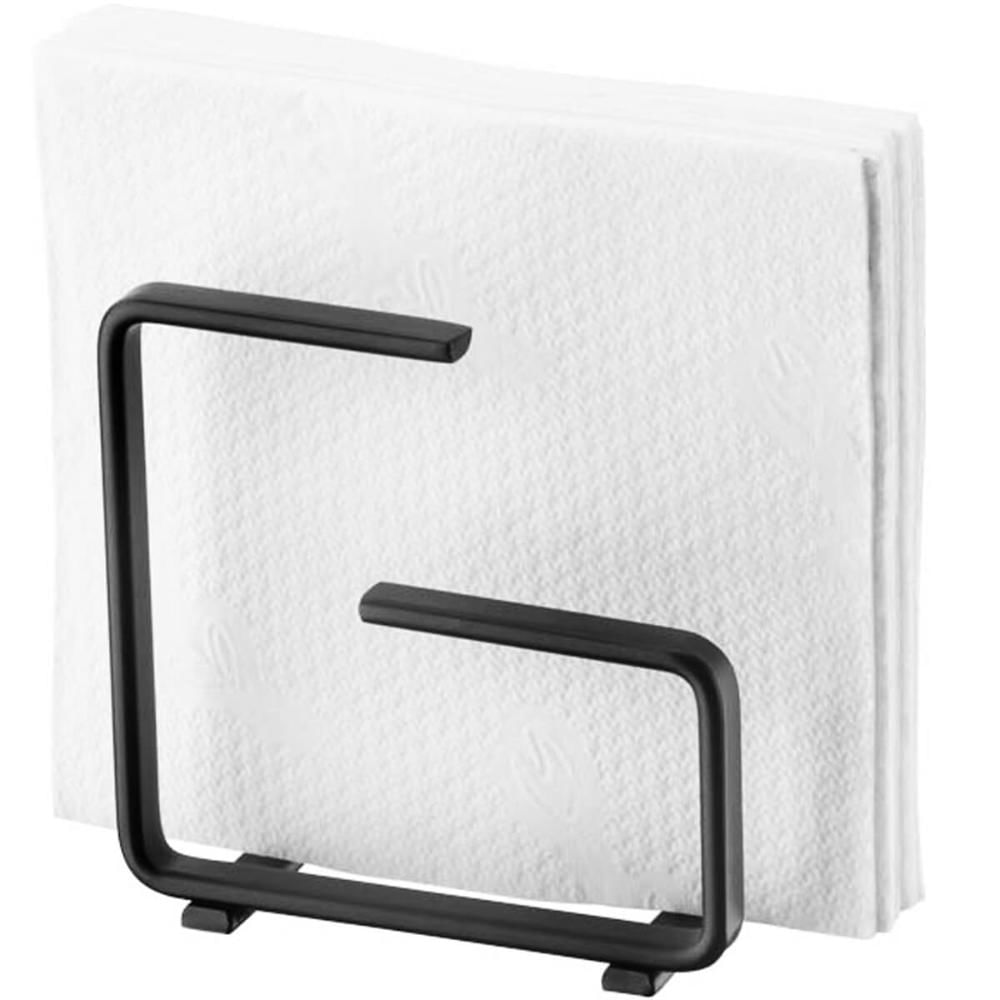 6 Porta Guardanapos de Papel Preto Fosco para Cafeterias Suportes Organizadores de Mesas