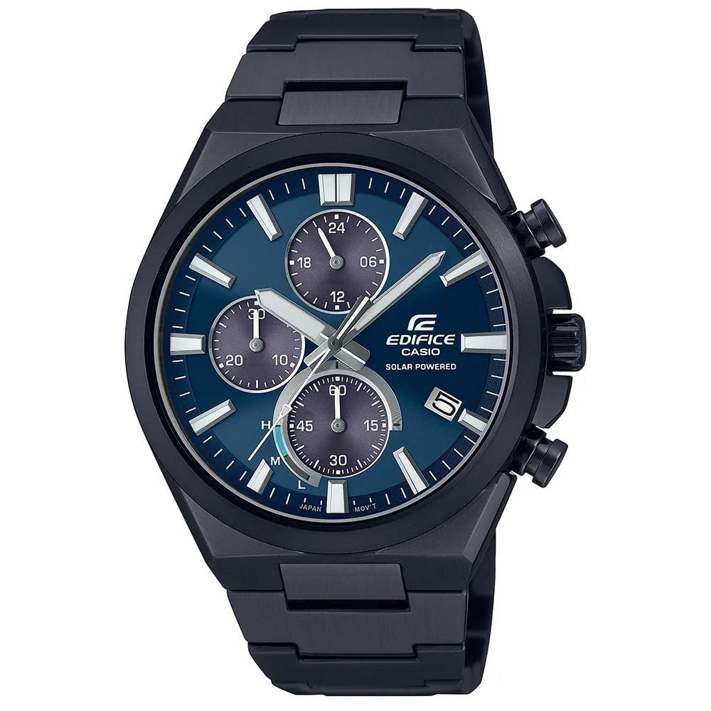 Relógio Casio Masculino Ref: Eqs-950dc-2avudf Edifice Solar Cronógrafo Black