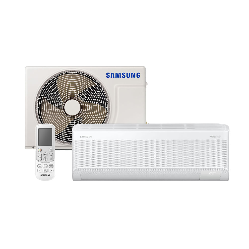 Ar Condicionado Split Hi Wall - Inverter R-32 - Samsung - Windfree AI - 12.000 BTUs - Quente/Frio - 220V Monofásico