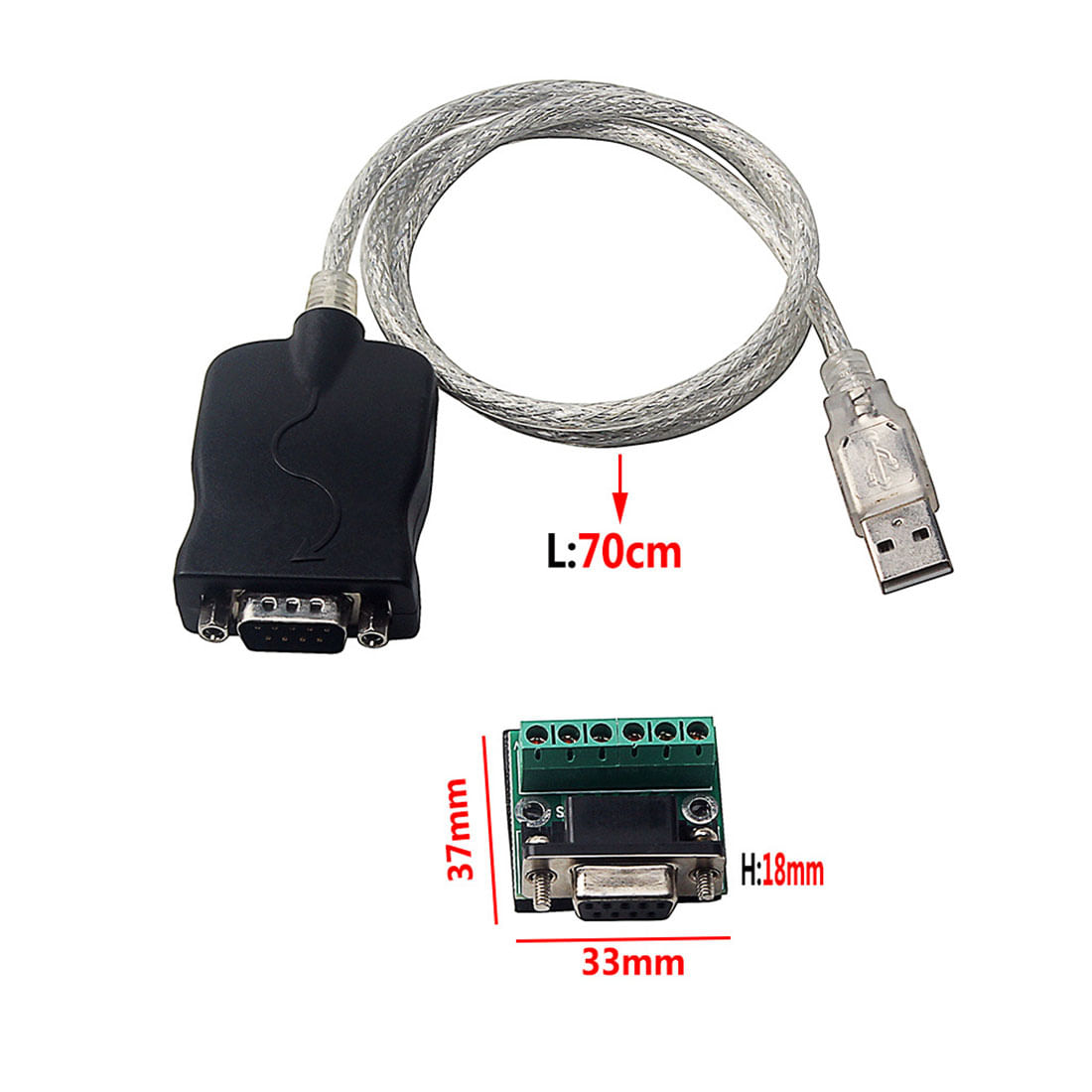 Cabo Adaptador Serial USB 485 422 Automação Domótica