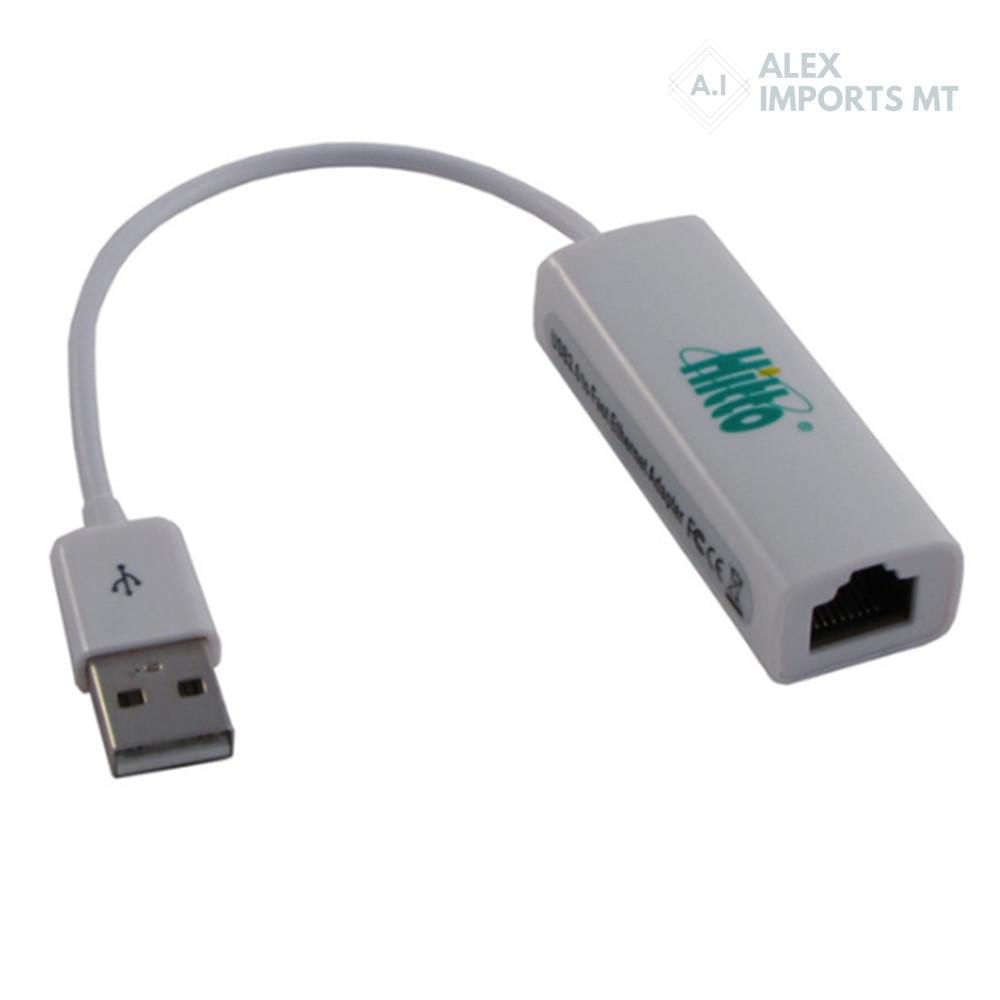 Adaptador Usb A-Macho X Rede Rj45 Hitto Internet