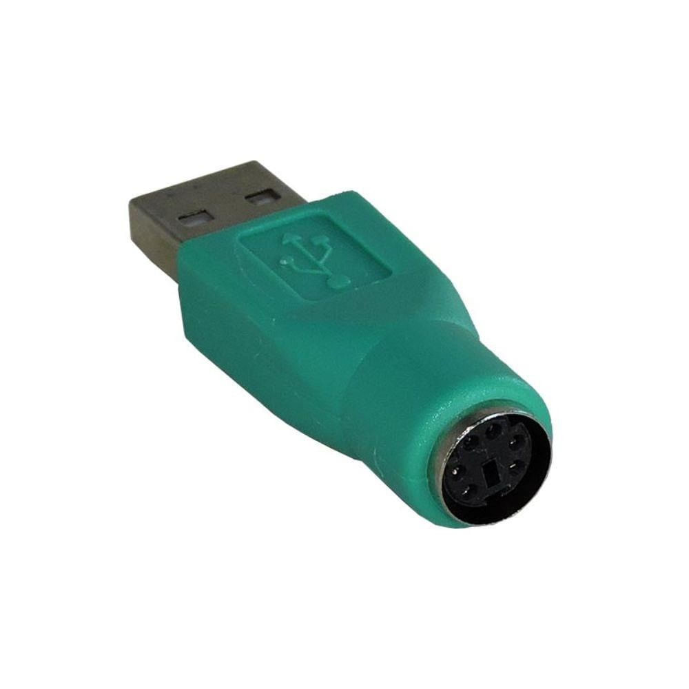 Adaptador Usb Macho X Minidin Ps2 Fêmea Usar Mouse Teclado