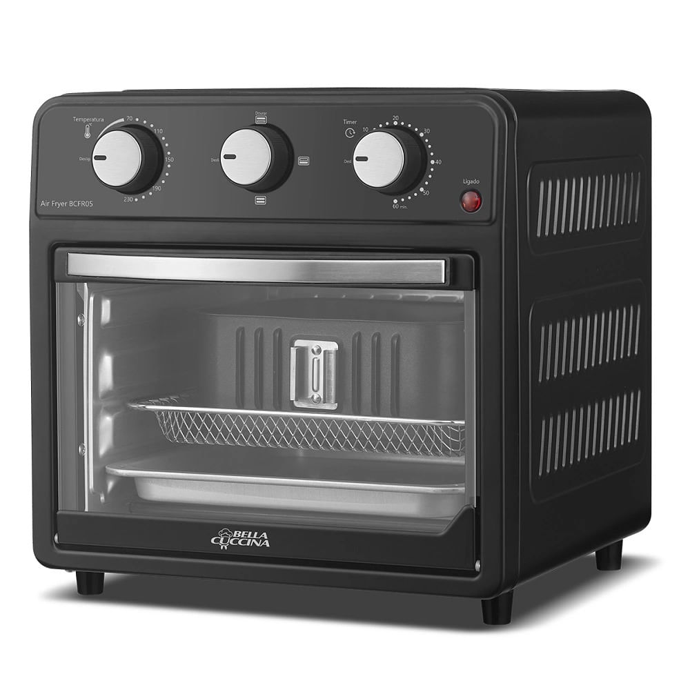 Fritadeira Elétrica Air Fryer Britânia Bella Cuccina BCFR05 12L Preta - 220V