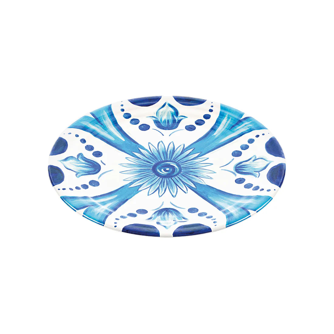 PRATO DE SOBREMESA GUZZINI EM MELAMINA 21,5CM AZUL 28191252