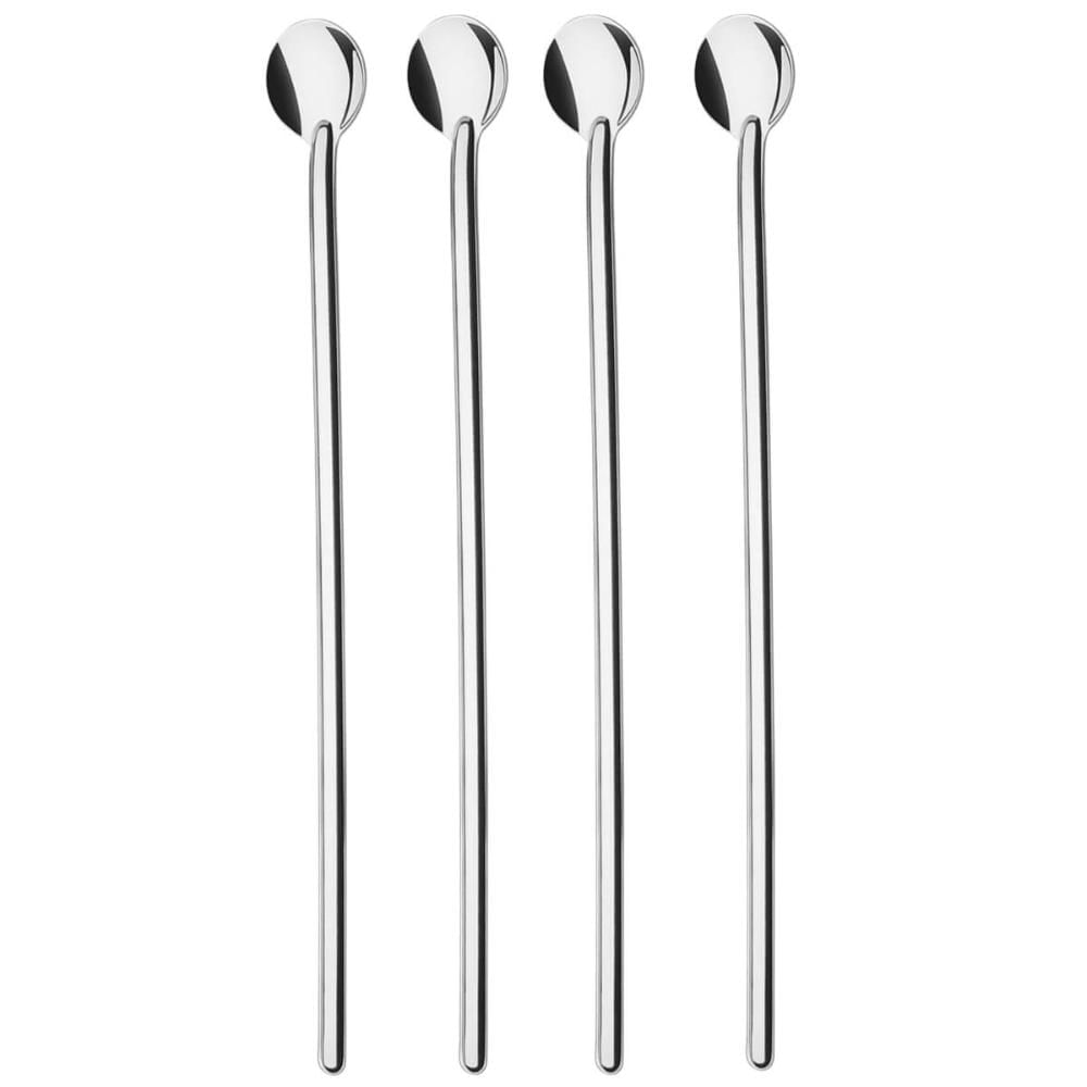 4 Colheres para Coquetéis Drinks 30cm em Aço Inox Tramontina Sucos Caipirinha Martini Gin Tônica