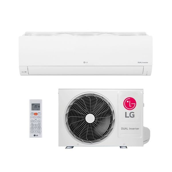Ar Condicionado Split Hi Wall - Inverter R-32 - LG - Dual Inverter Compact + AI - 11.000 BTUs - Frio - 220V