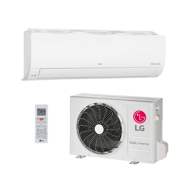 Ar Condicionado Split Hi Wall - Inverter R-32 - LG - Dual Inverter Compact +AI - 19.000 BTUs - Frio - 220V