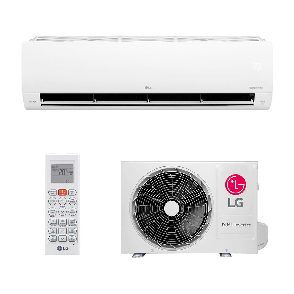 Ar Condicionado Split Hi Wall - Inverter - LG - Dual Inverter Voice + Ai - 12.000 BTUs - Frio - 127V Monofásico