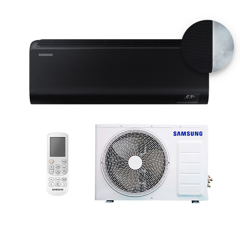 Ar Condicionado Hi Wall - Inverter - Windfree Connect Black - Samsung - 24.000 BTUs - Quente/Frio - 220V Monofásico