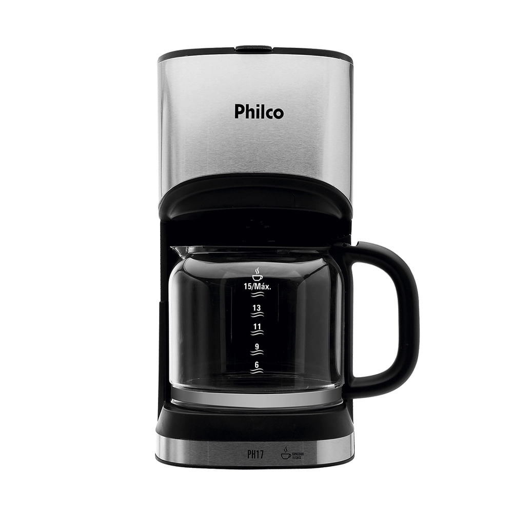 Cafeteira Elétrica Philco PH17 Preta 15 Xícaras - 127V