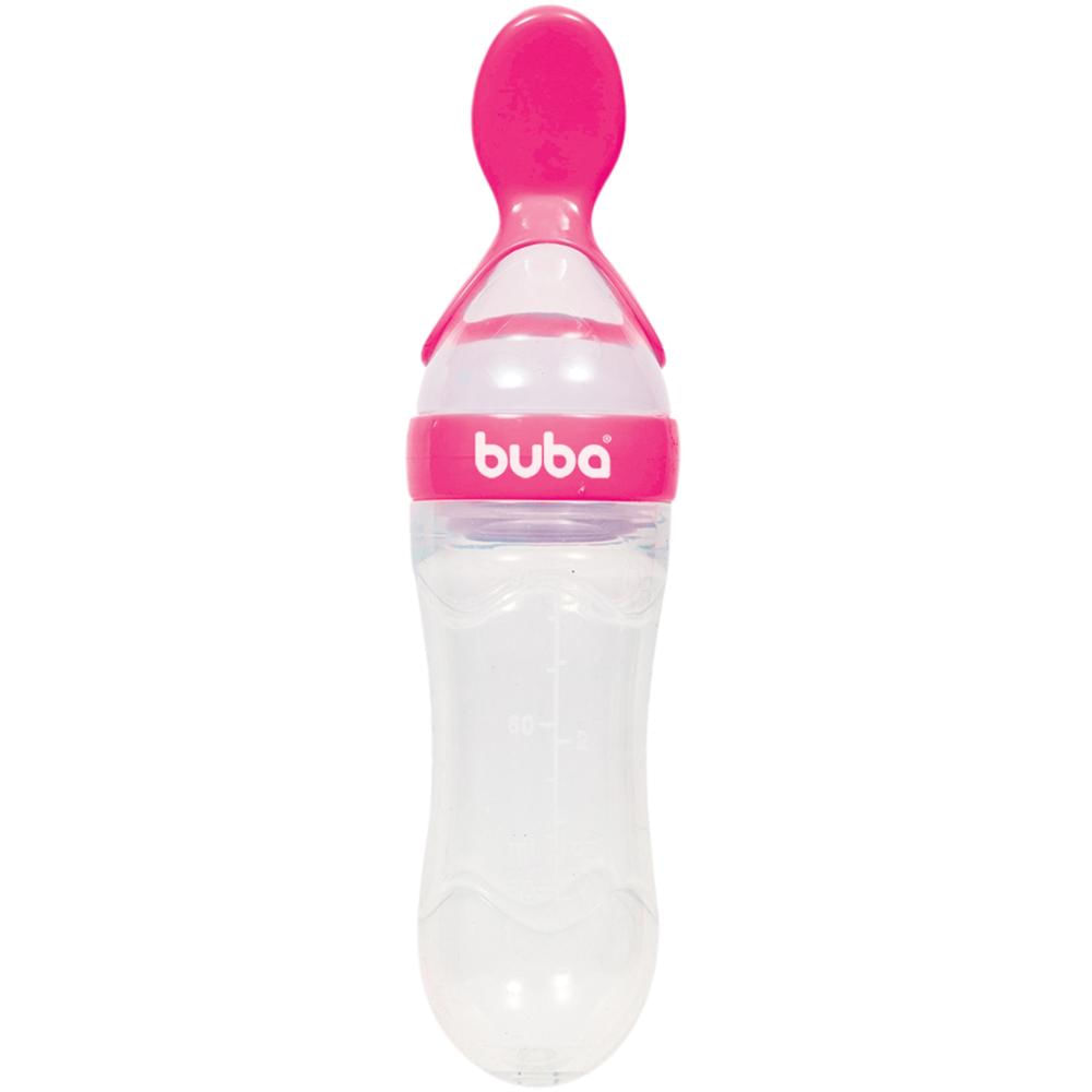 Colher Dosadora com Tampa Papinha de Silicone para Bebês Buba