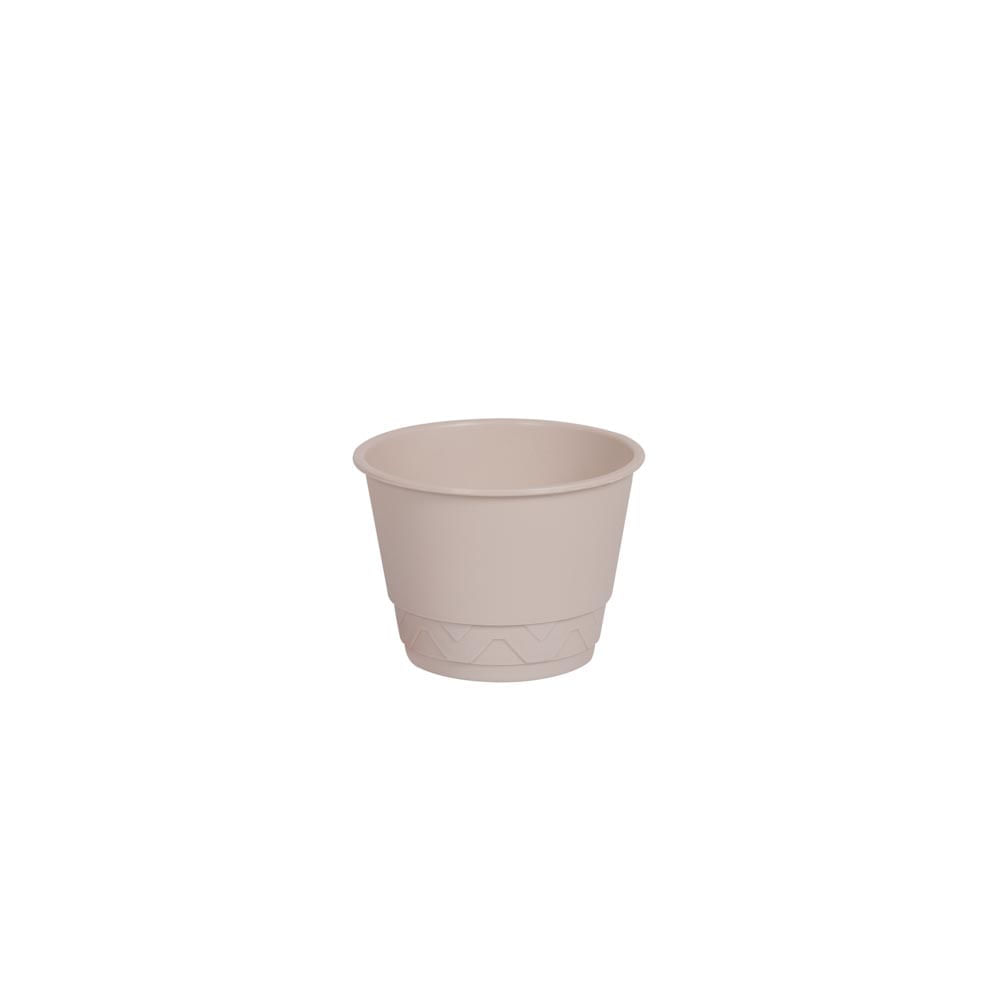 Vaso 2 em 1 10cm Branco Antigo