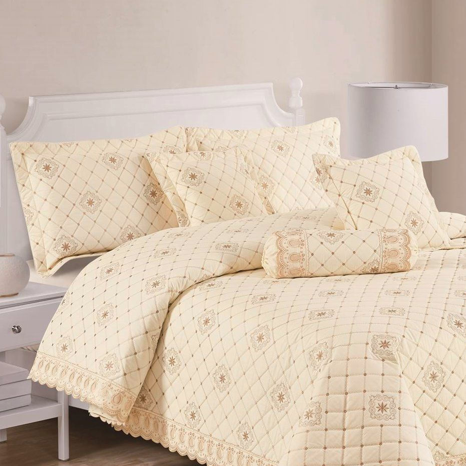 Kit Cobre Leito Royale Casal Padrão 06 Peças - Vanilla