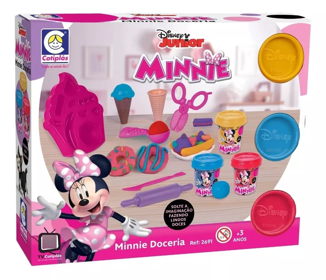Massinha De Modelar Disney Minnie Doceria - Cotiplás 2691