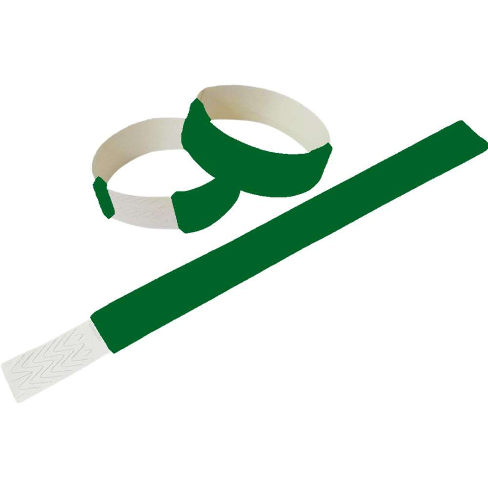 500 Pulseira Verde Bandeira para identificação Laser Pro