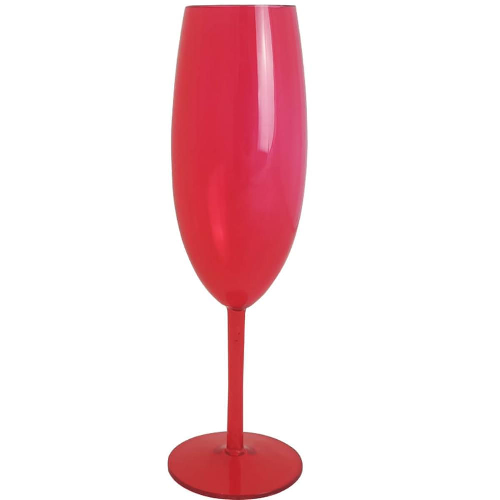 Taça Para Espumante Champagne 280ml Poliestireno Translúcido Ou