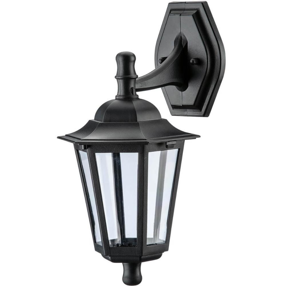 Kit 12 Arandelas de Parede Luminárias Externas Preta Clássica Colonial Lâmpada E27 Dital