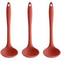 3 Kit de Conchas Silicone Cozinha Sopa Caldo Feijão OU Terracota Talher Utensílios