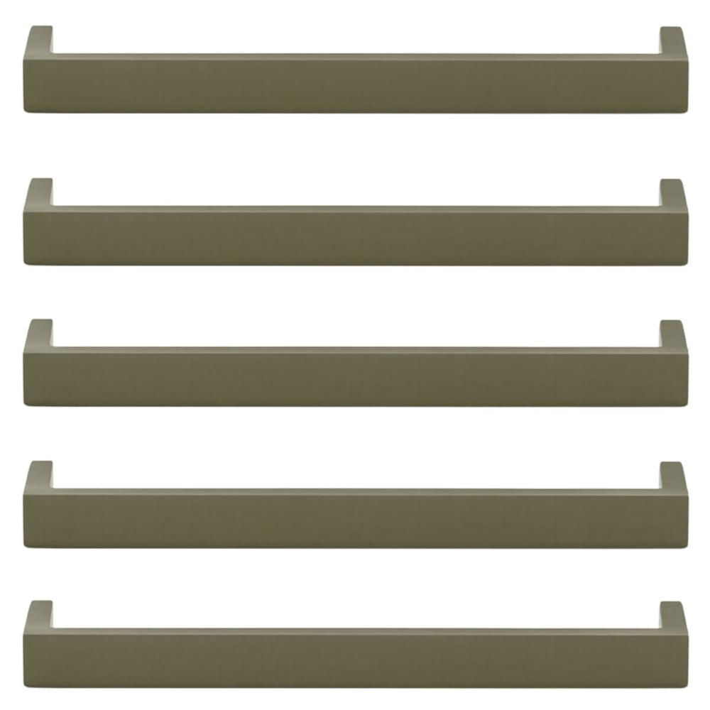 Kit 5 Puxadores Alça Sobrepor Bronze 23cm Minimalista Gavetas Cômodas Piauí Torralba