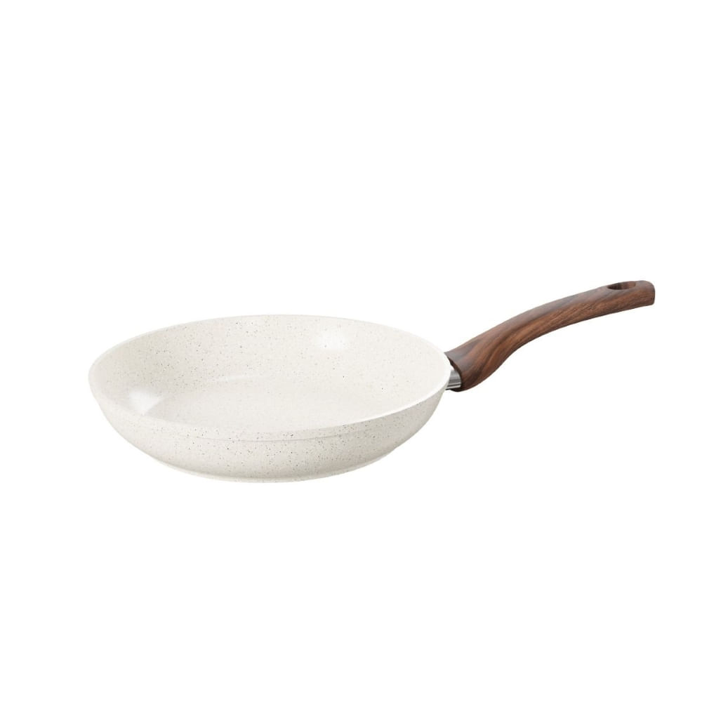 FRIGIDEIRA JOMAFE OSLO STONE EM ALUMINIO FORJADO COM REVESTIMENTO CERÂMICO BRANCO 24CM 76128424