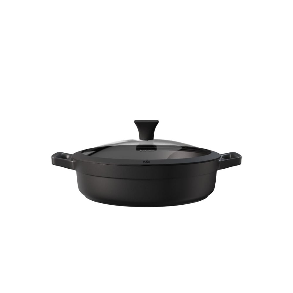 CAÇAROLA JOMAFE OMEGA BAIXA EM ALUMINIO INJETADO ANTIADERENTE 28CM 76120744