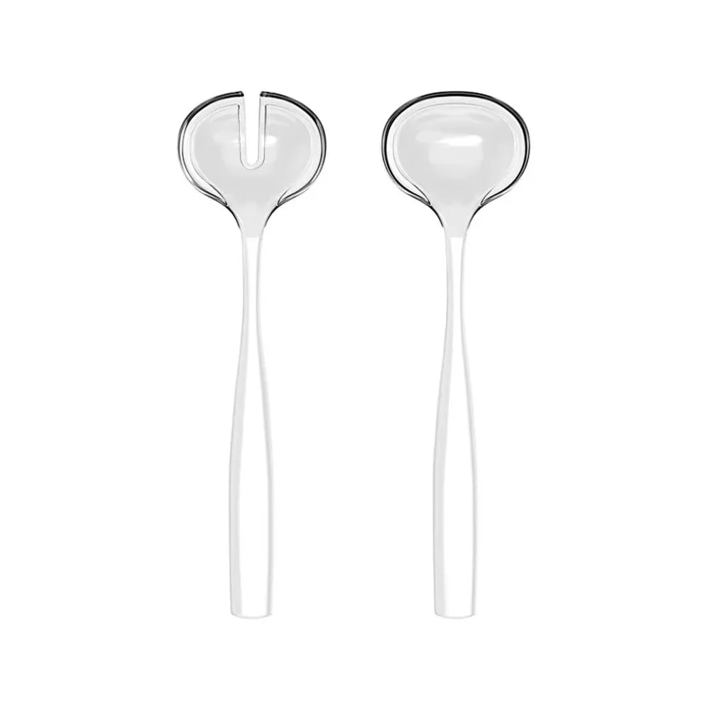 TALHERES GUZZINI PARA SERVIR SALADA DOLCEVITA BIO PLÁSTICO BRANCO PÉROLA 29730142