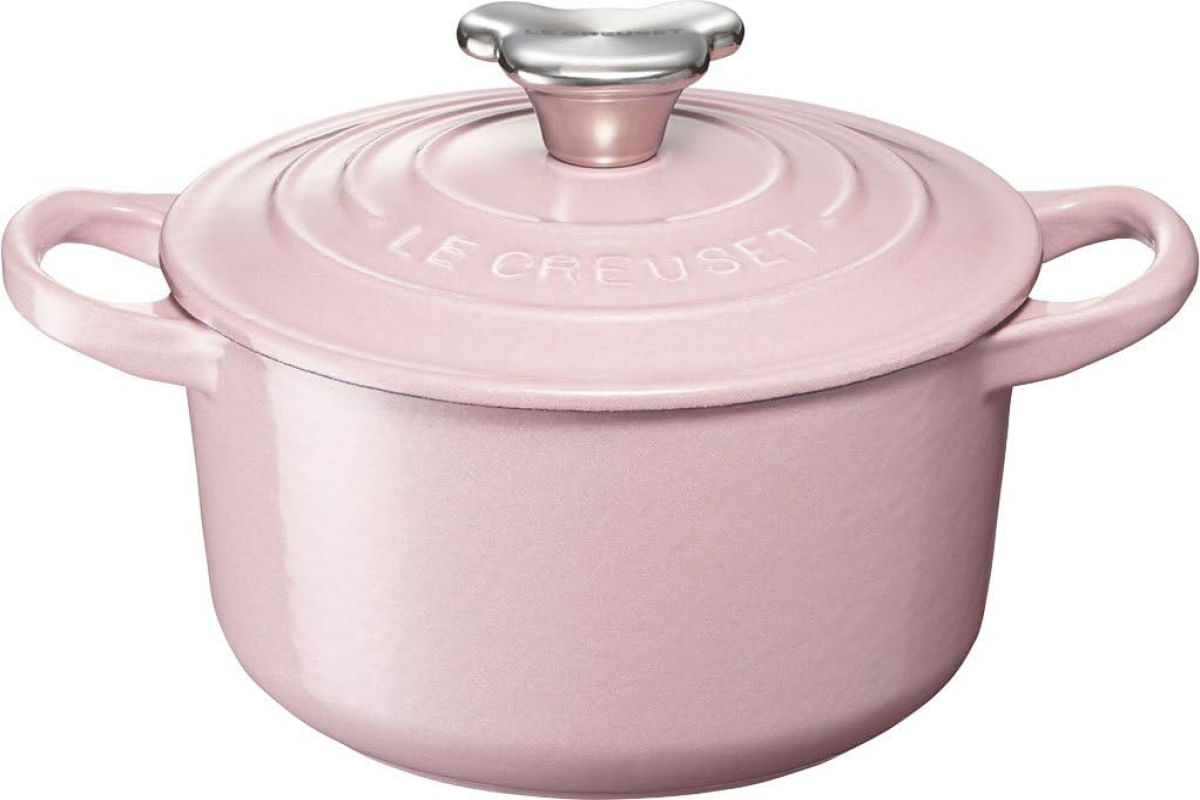 PANELA REDONDA LE CREUSET 14CM PEGADOR URSO CHIFFON PINK 21001144014464