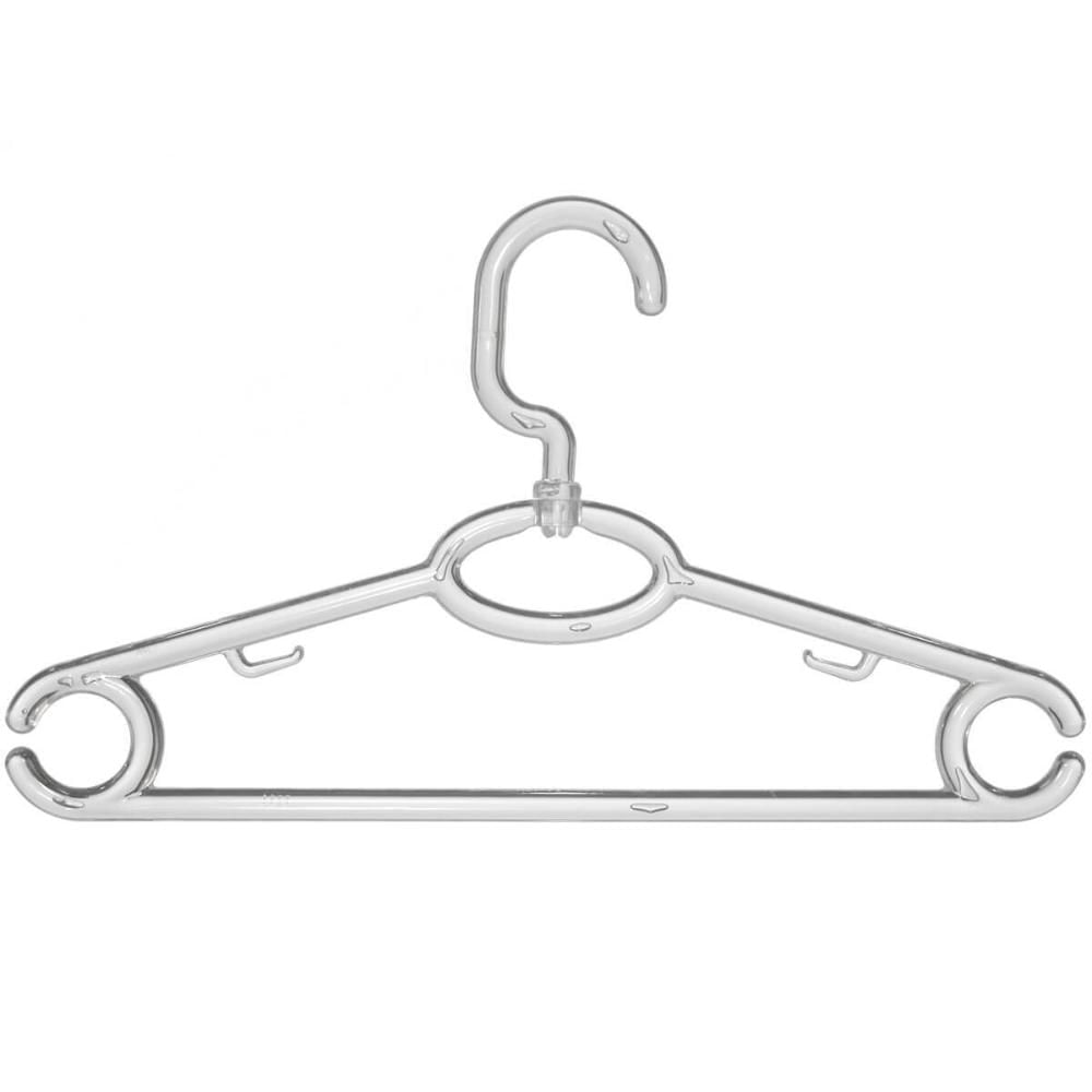 30 Cabides Transparentes de Roupa Giratório Adulto Para Loja 42cm Atacado Magazzino Plástico