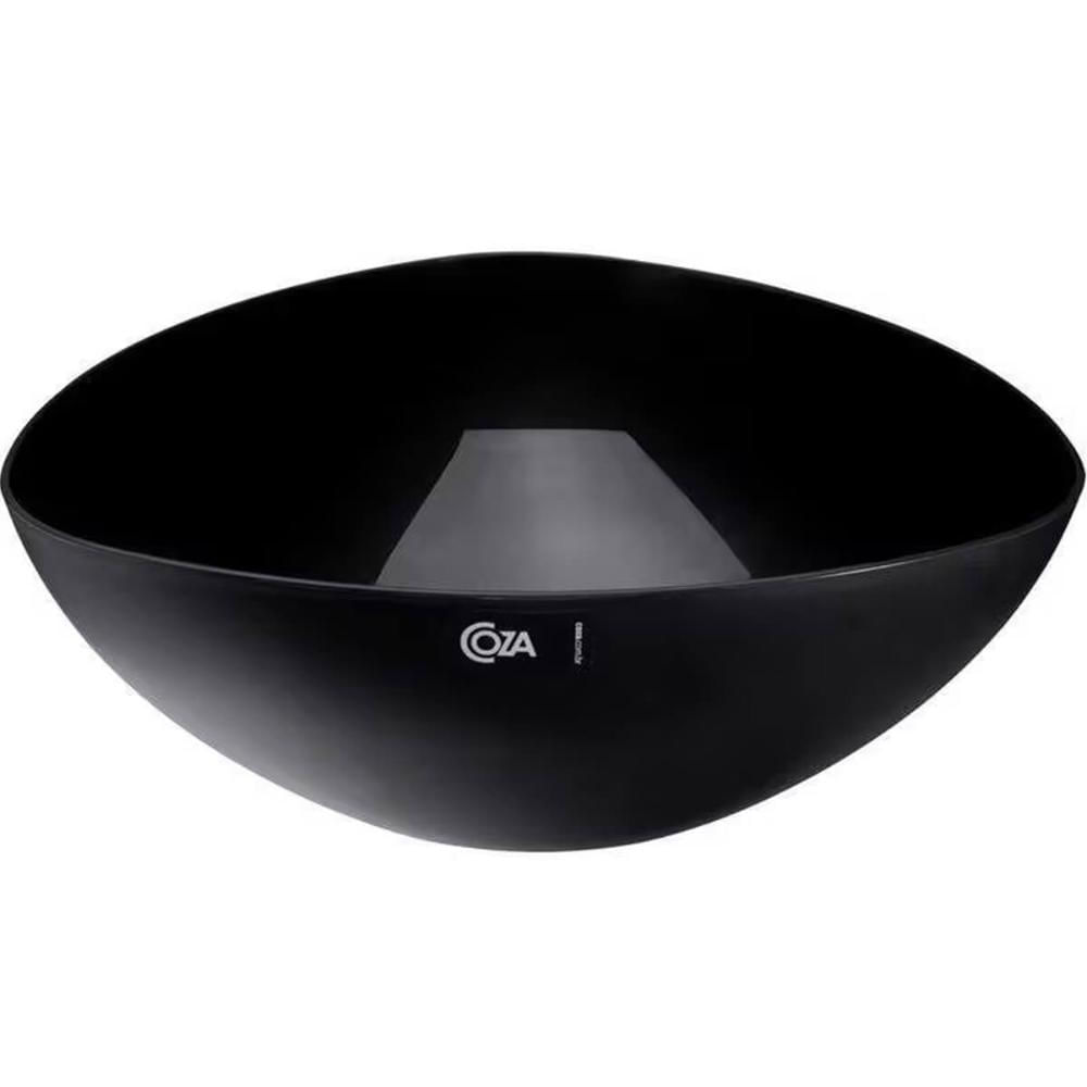 Saladeira Triangular 5L Grande Essential 31cm Preto Pipoca Salada Frutas Coza