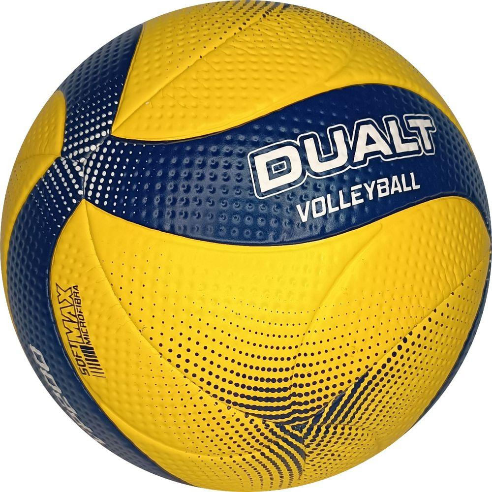 Bola de Vôlei Oficial Dualt Amarela/Azul - Topper