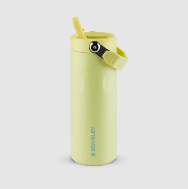 GARRAFA STANLEY TÉRMICA AEROLIGHT FLIP STRAW 473ML AMARELO POMELO 08634-00