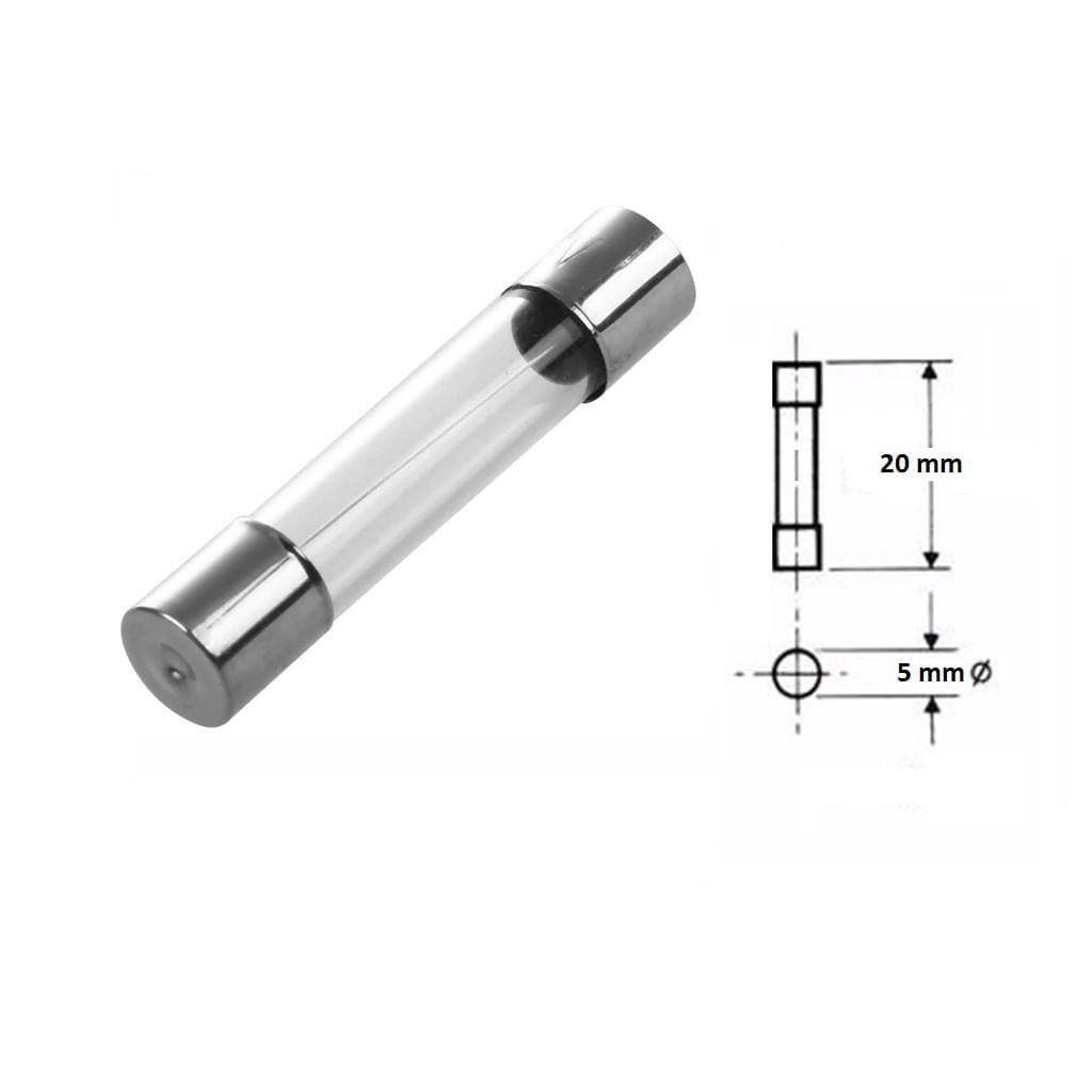 2 Unidades = Fusivel de Vidro de 10a 127v 250v Bivolt = Fusível 5x20mm = para uso com Nobreak