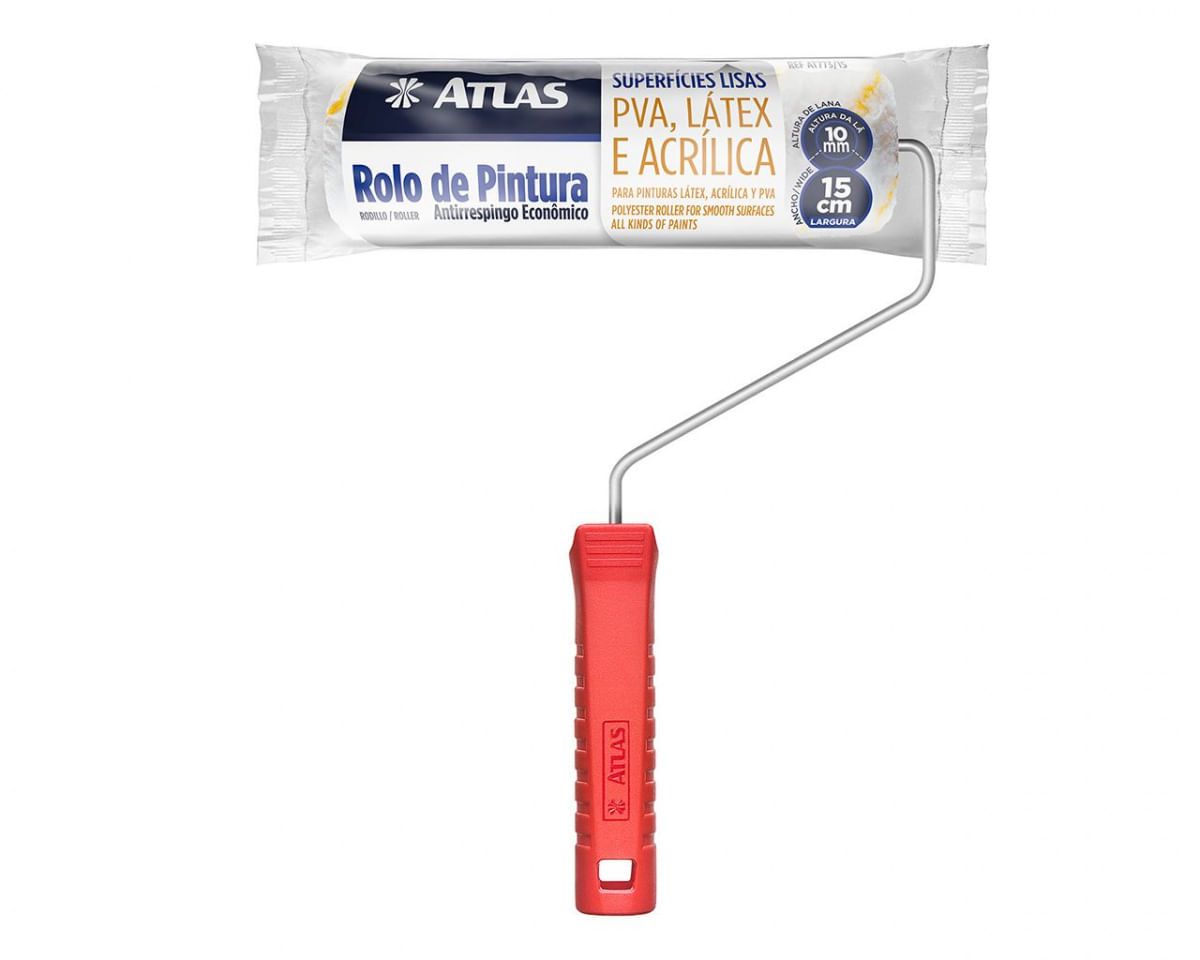 Rolo La Sintetica Antirrespingo Atlas 15Cm 773/15