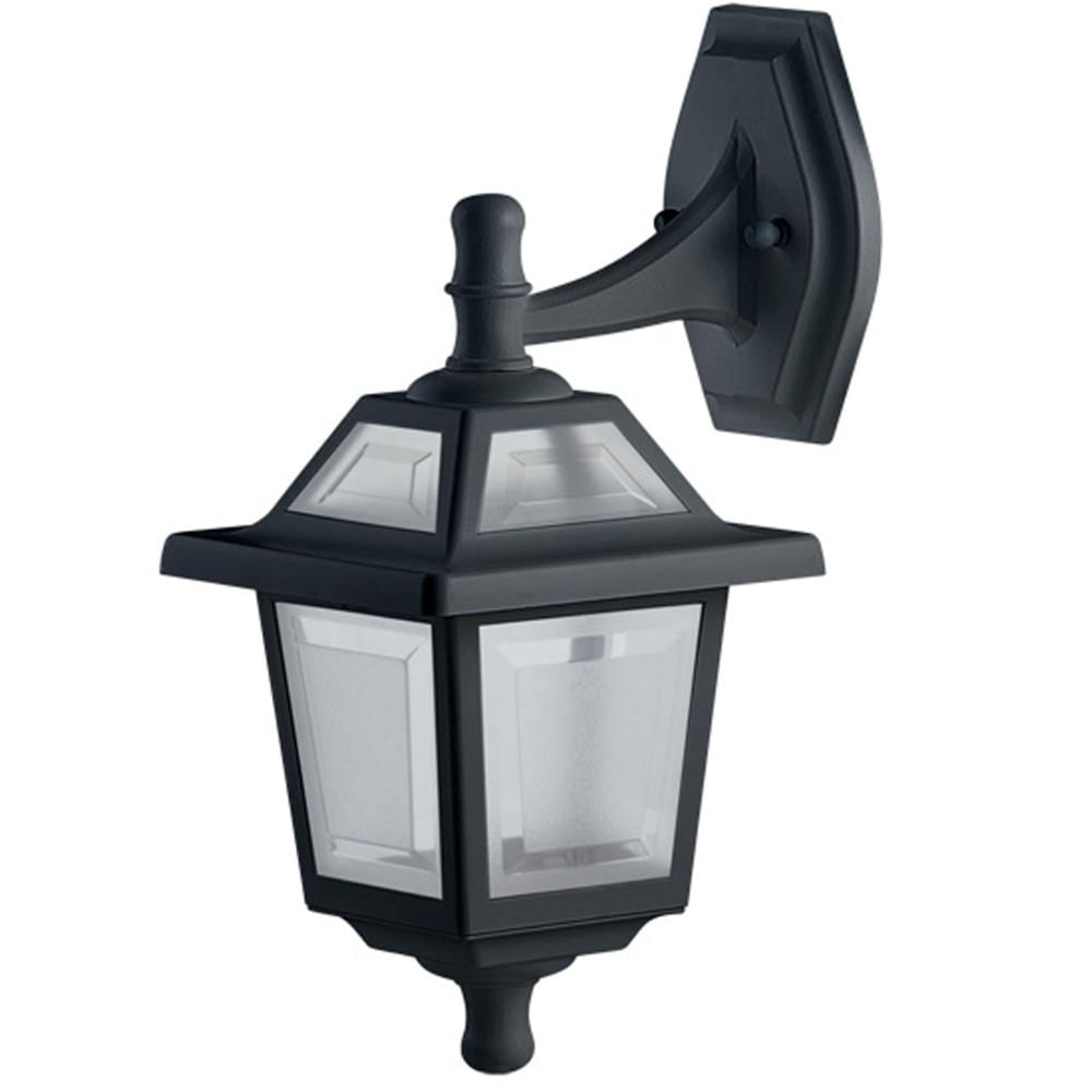 Arandela Colonial Preta em Alumínio Luminária de Parede 39cm Ravena Dital Jardim Cabeceira
