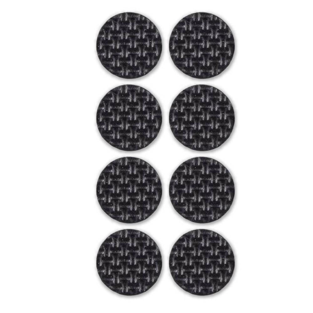 Protetor Anti Risco Redondo Adesivo Pé de Cadeira Pequeno 2,2cm EVA Preto 24un