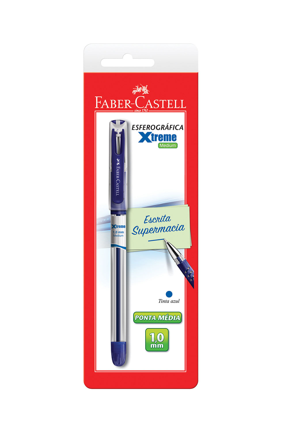 Caneta Esferográfica Faber-Castell Xtreme 1.0mm Azul