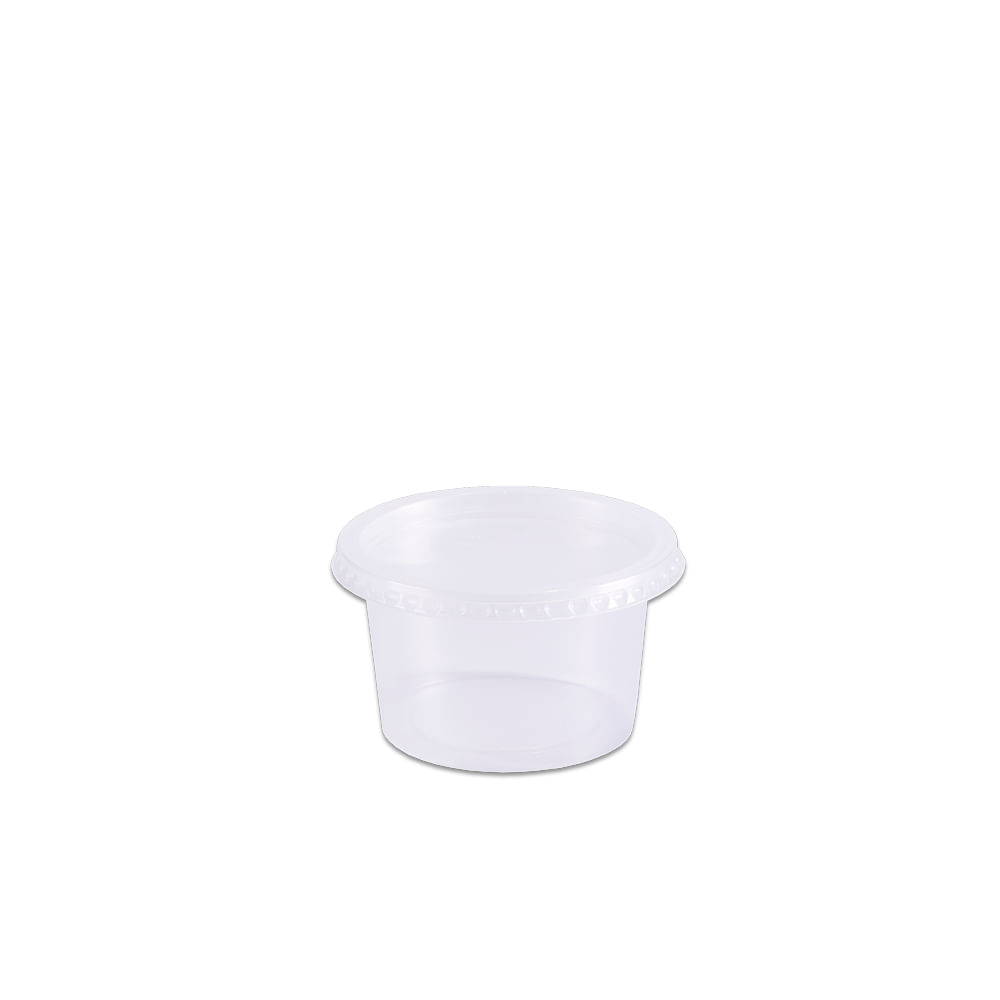Pote Prafesta Redondo 250ml com Tampa 24 Unidades