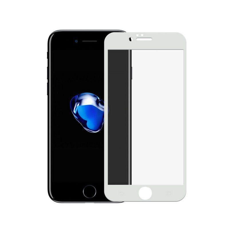Película Coverage Color Para iPhone SE 2 - Branca - Gshield (Cobre Toda Tela)