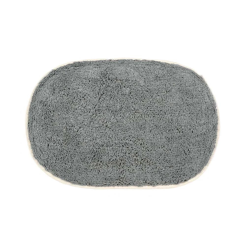 Tapete para Banheiro Le Oval Cinza 40x60cm