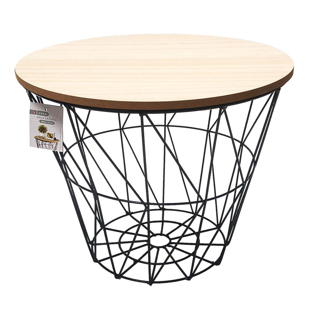 Mesa Lateral Wire 38x31cm