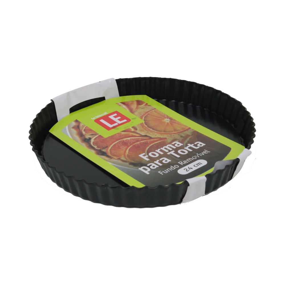 Forma com Fundo Removível Le Redonda Antiaderente para Torta 24cm