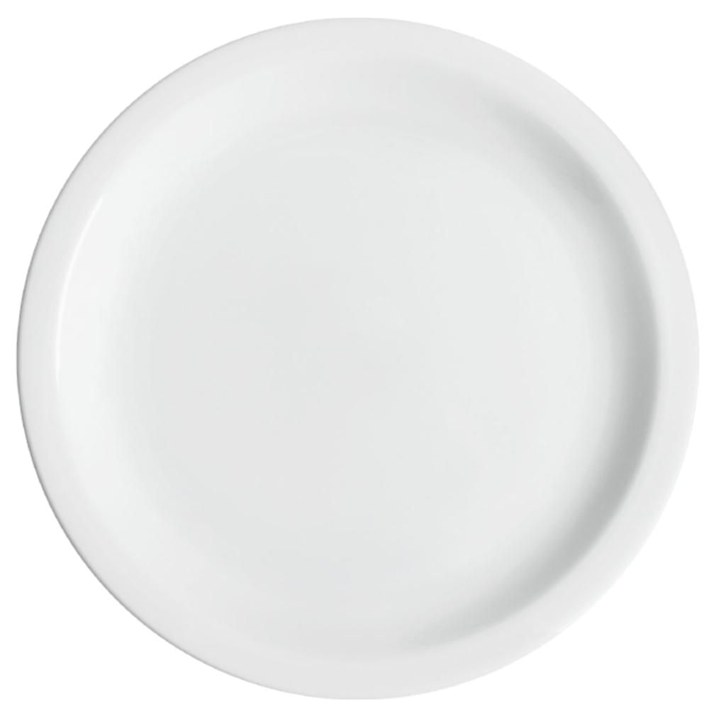 Prato Raso Germer Classe Única Iguaçu de Porcelana para Mesa 25cm Branco