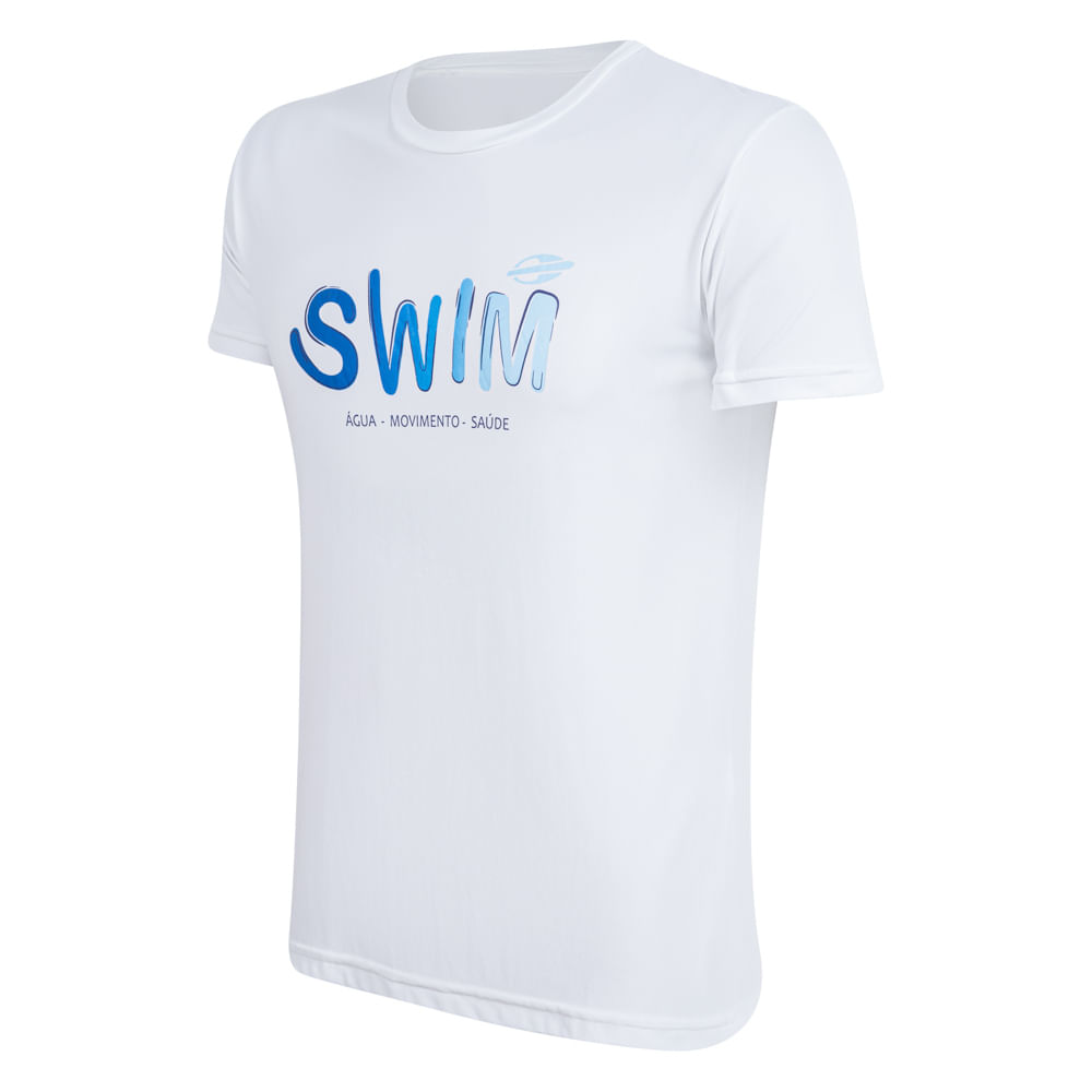 Camiseta Mormaii Natação Swin Com proteção UV Masculina G / Branco