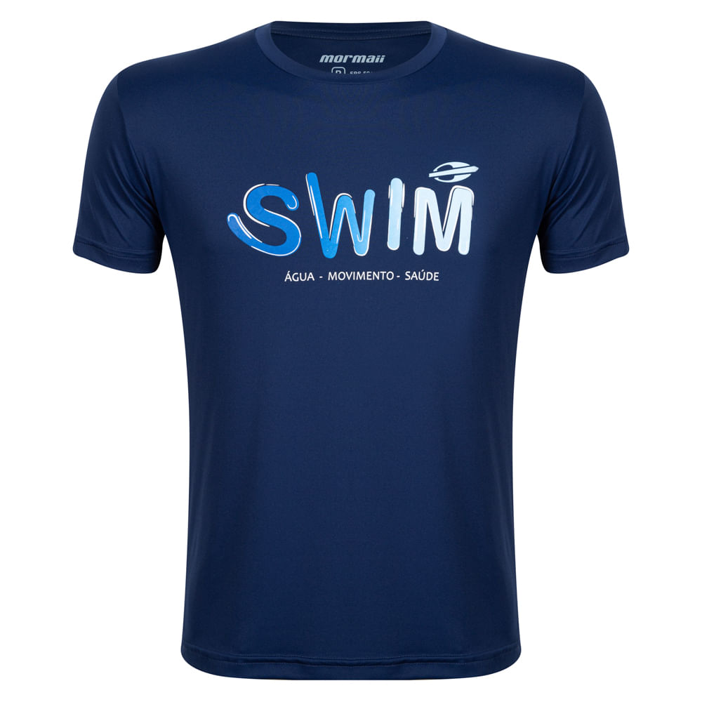 Camiseta Mormaii Natação Swin Com proteção UV Masculina G / Branco