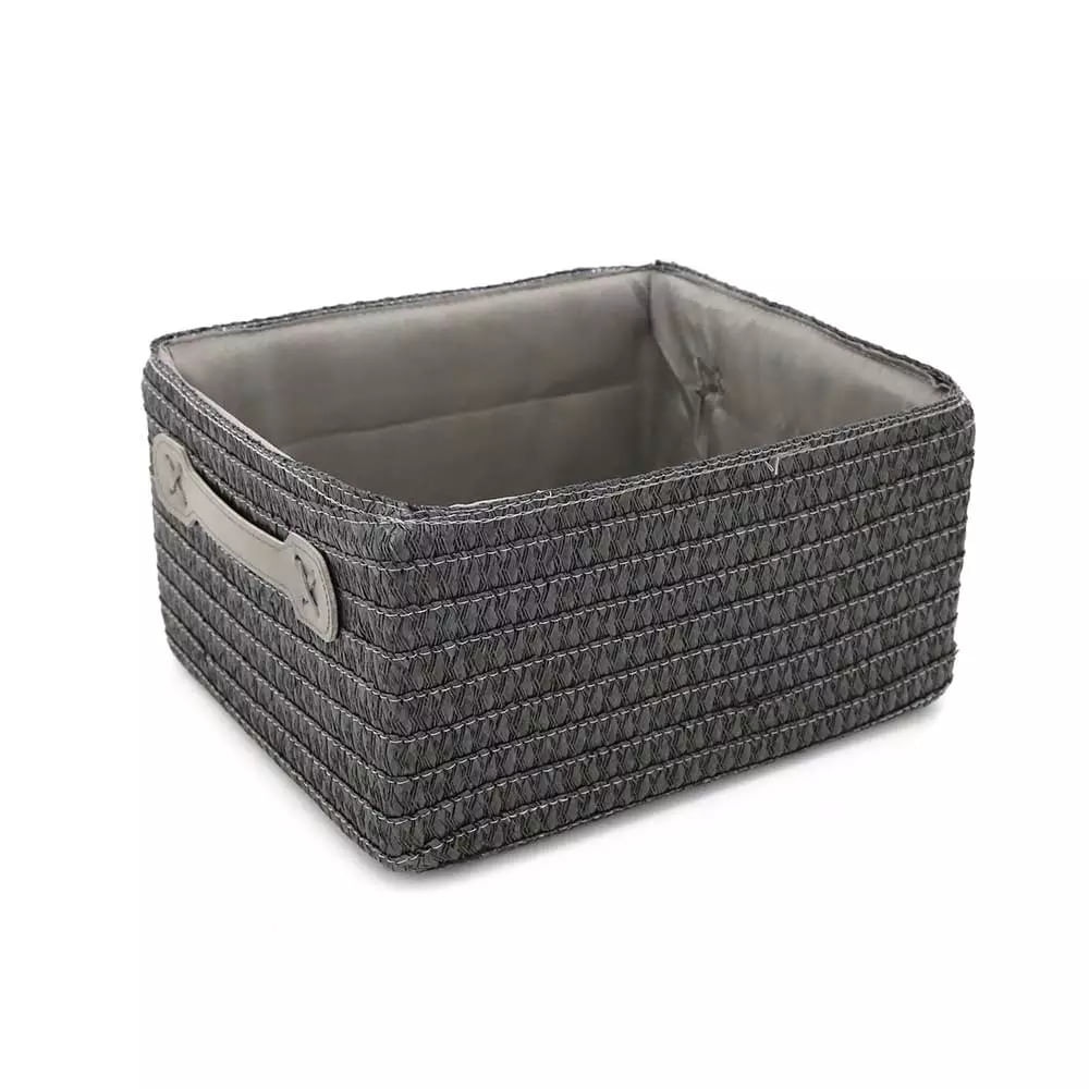 Cesto Organizador Le Fibra Natural Bege com Alças 26x20x13cm - Item Sortido