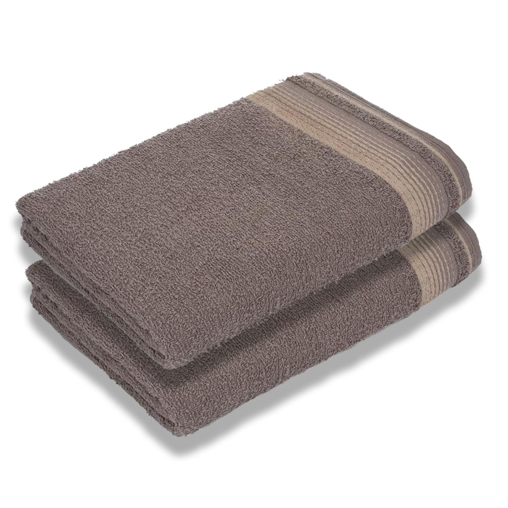 Jogo com 2 Toalhas de Banho Luxury Soft Beka 360 g/m² Luxo Cereja